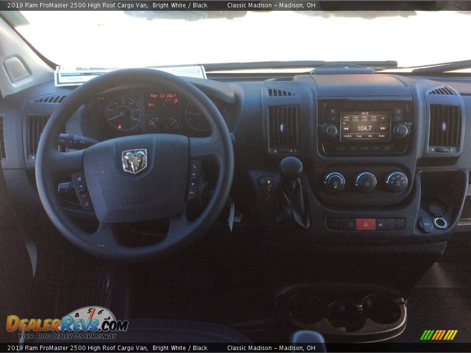 2019 Ram ProMaster 2500 High Roof Cargo Van Bright White / Black Photo #3