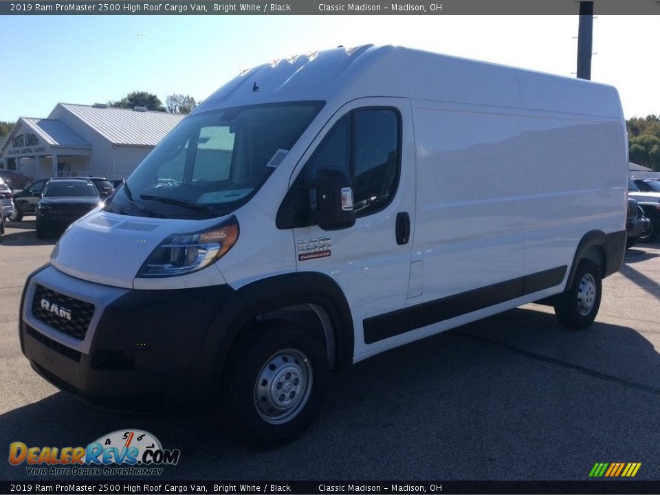 2019 Ram ProMaster 2500 High Roof Cargo Van Bright White / Black Photo #5