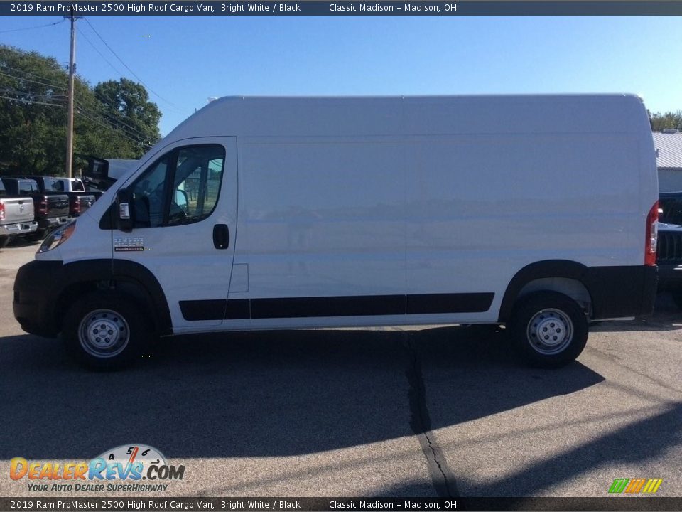 2019 Ram ProMaster 2500 High Roof Cargo Van Bright White / Black Photo #6