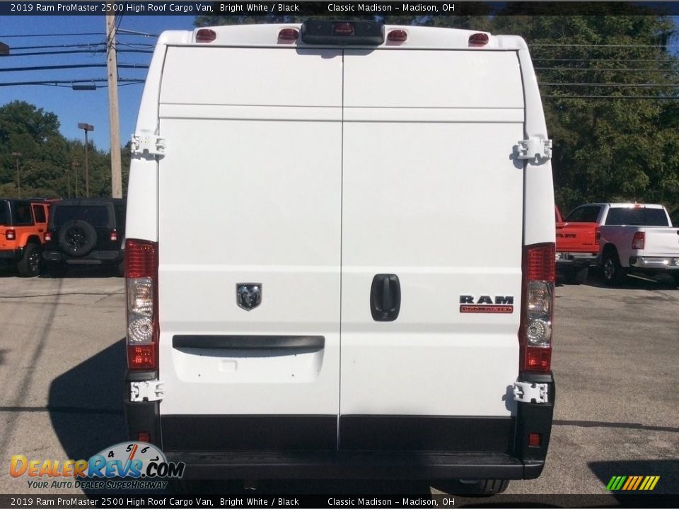 2019 Ram ProMaster 2500 High Roof Cargo Van Bright White / Black Photo #8