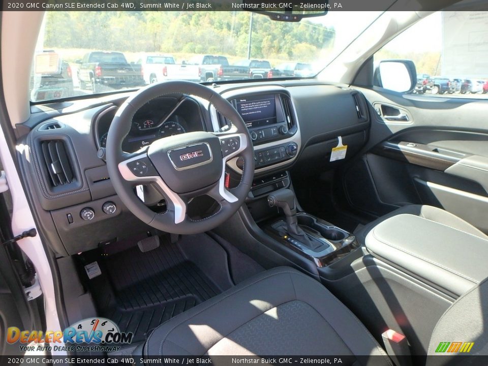 Jet Black Interior - 2020 GMC Canyon SLE Extended Cab 4WD Photo #16