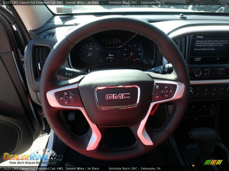 2020 GMC Canyon SLE Extended Cab 4WD Summit White / Jet Black Photo #18