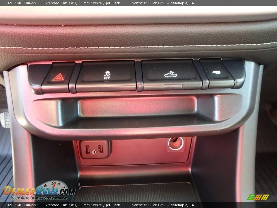 2020 GMC Canyon SLE Extended Cab 4WD Summit White / Jet Black Photo #19