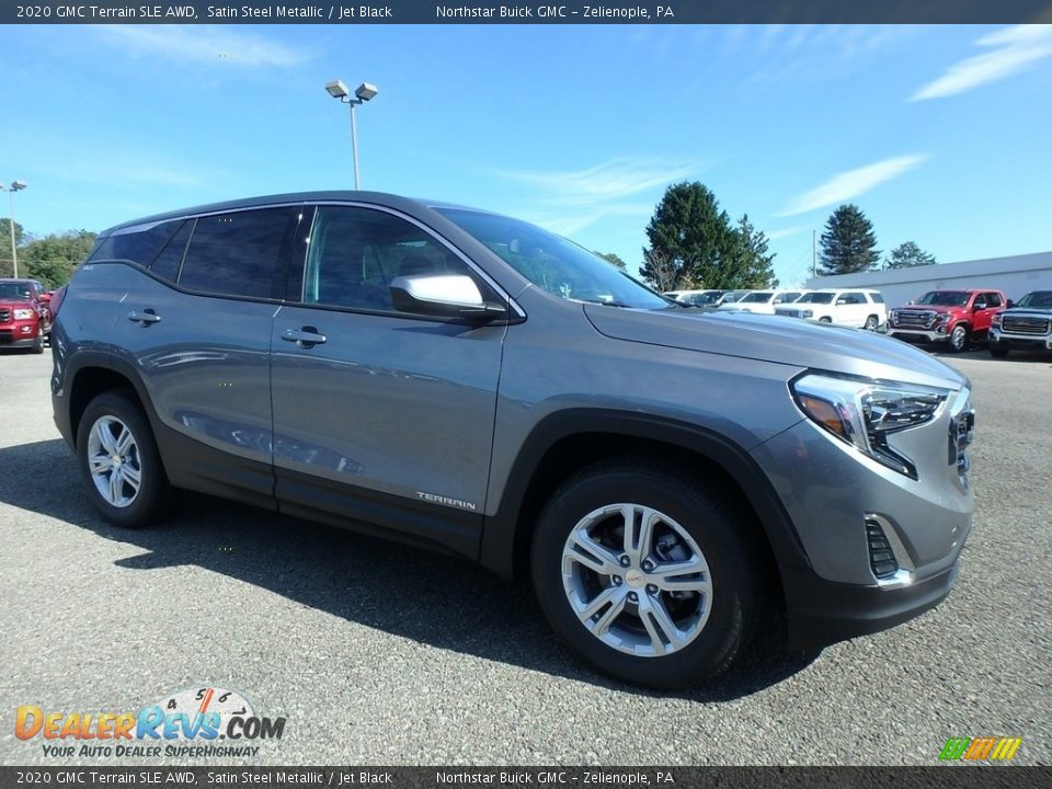 2020 GMC Terrain SLE AWD Satin Steel Metallic / Jet Black Photo #3