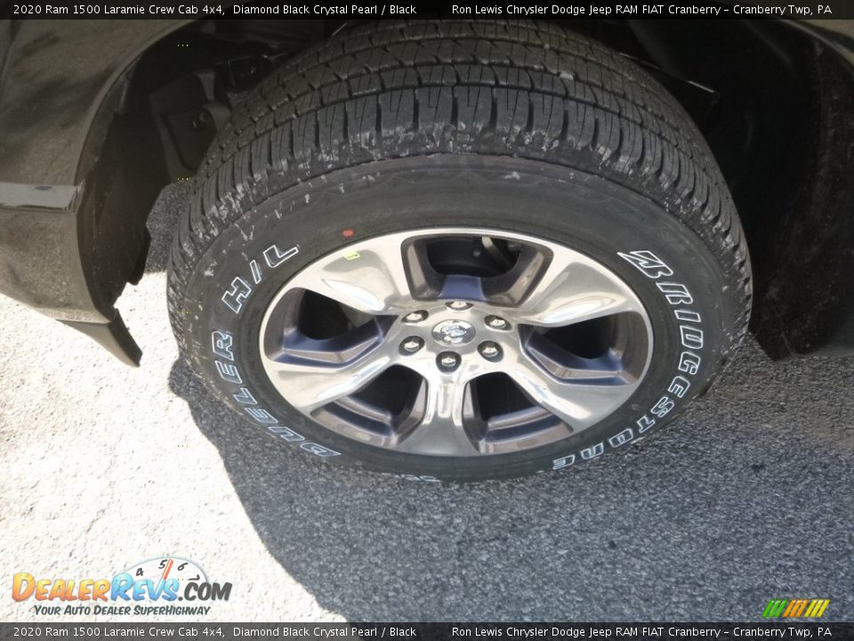 2020 Ram 1500 Laramie Crew Cab 4x4 Diamond Black Crystal Pearl / Black Photo #3