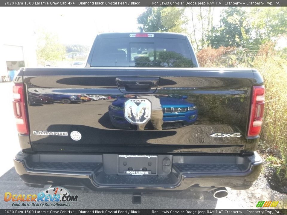 2020 Ram 1500 Laramie Crew Cab 4x4 Diamond Black Crystal Pearl / Black Photo #7