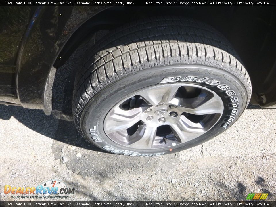 2020 Ram 1500 Laramie Crew Cab 4x4 Diamond Black Crystal Pearl / Black Photo #9