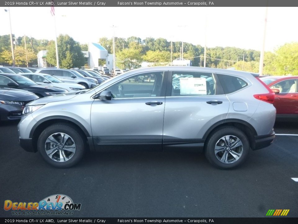 2019 Honda CR-V LX AWD Lunar Silver Metallic / Gray Photo #2