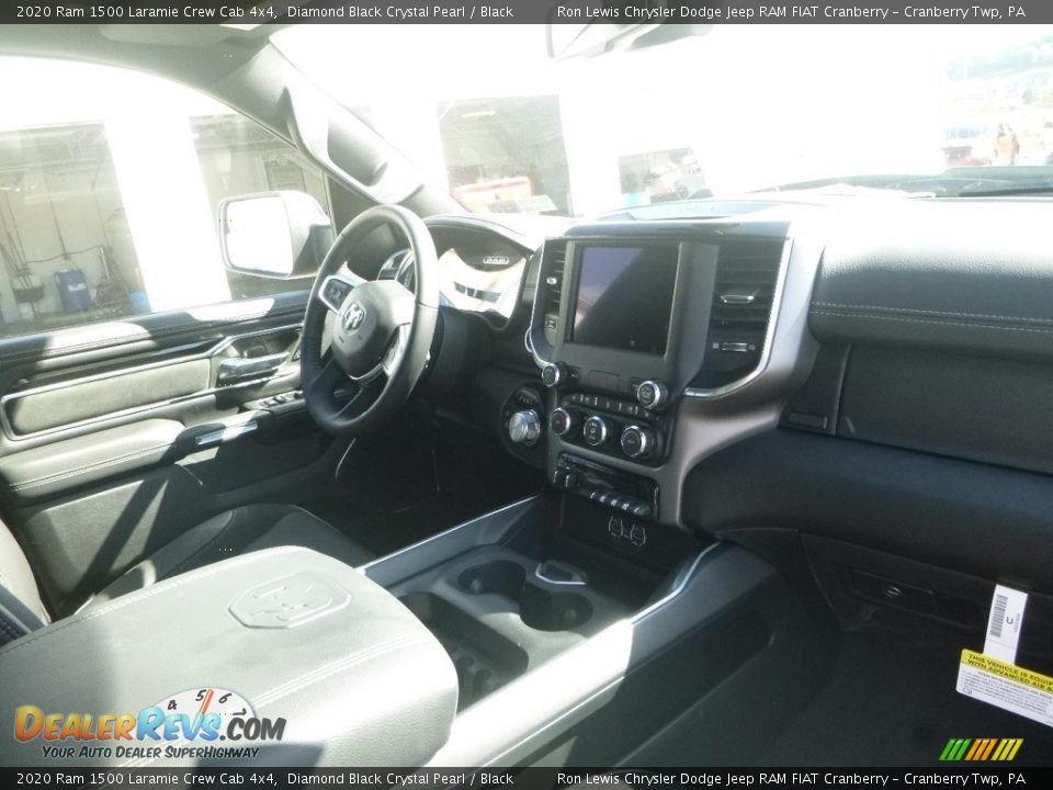 2020 Ram 1500 Laramie Crew Cab 4x4 Diamond Black Crystal Pearl / Black Photo #12