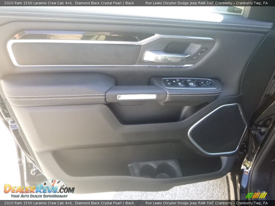 2020 Ram 1500 Laramie Crew Cab 4x4 Diamond Black Crystal Pearl / Black Photo #16