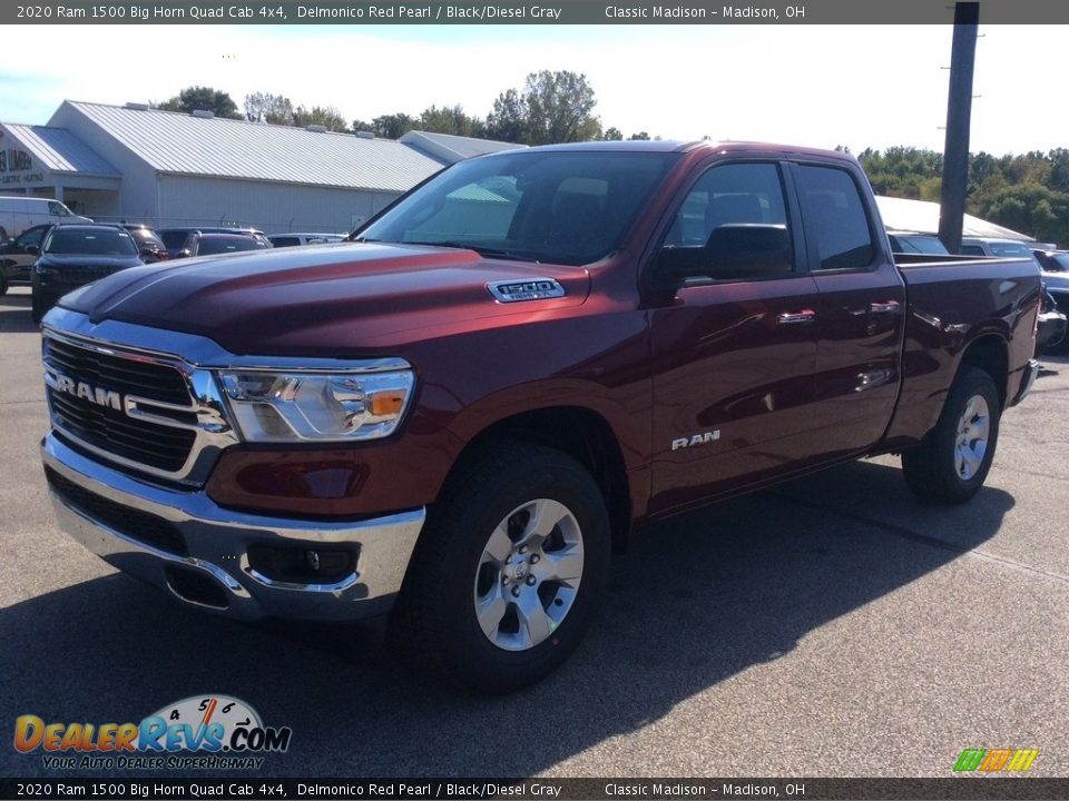 2020 Ram 1500 Big Horn Quad Cab 4x4 Delmonico Red Pearl / Black/Diesel Gray Photo #5