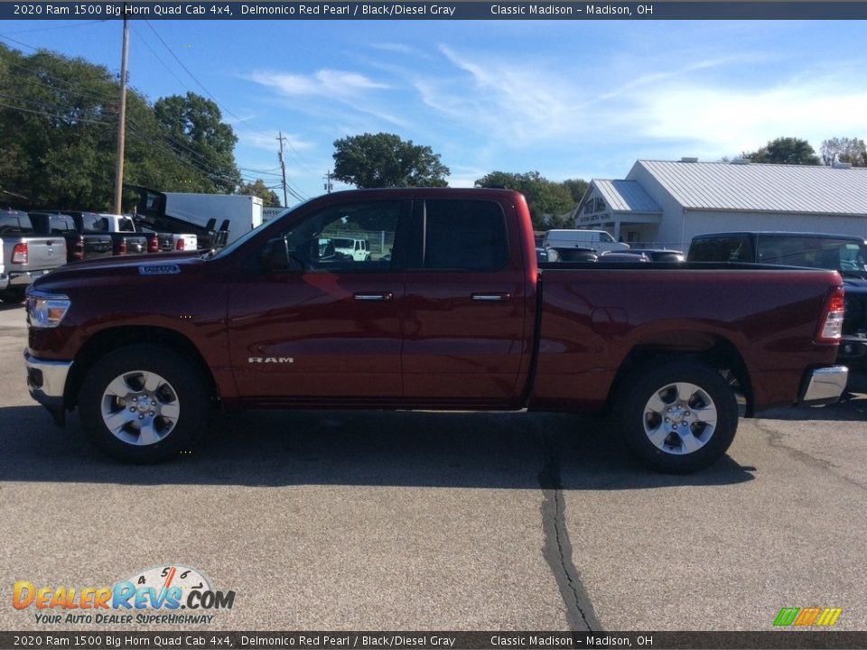 2020 Ram 1500 Big Horn Quad Cab 4x4 Delmonico Red Pearl / Black/Diesel Gray Photo #6