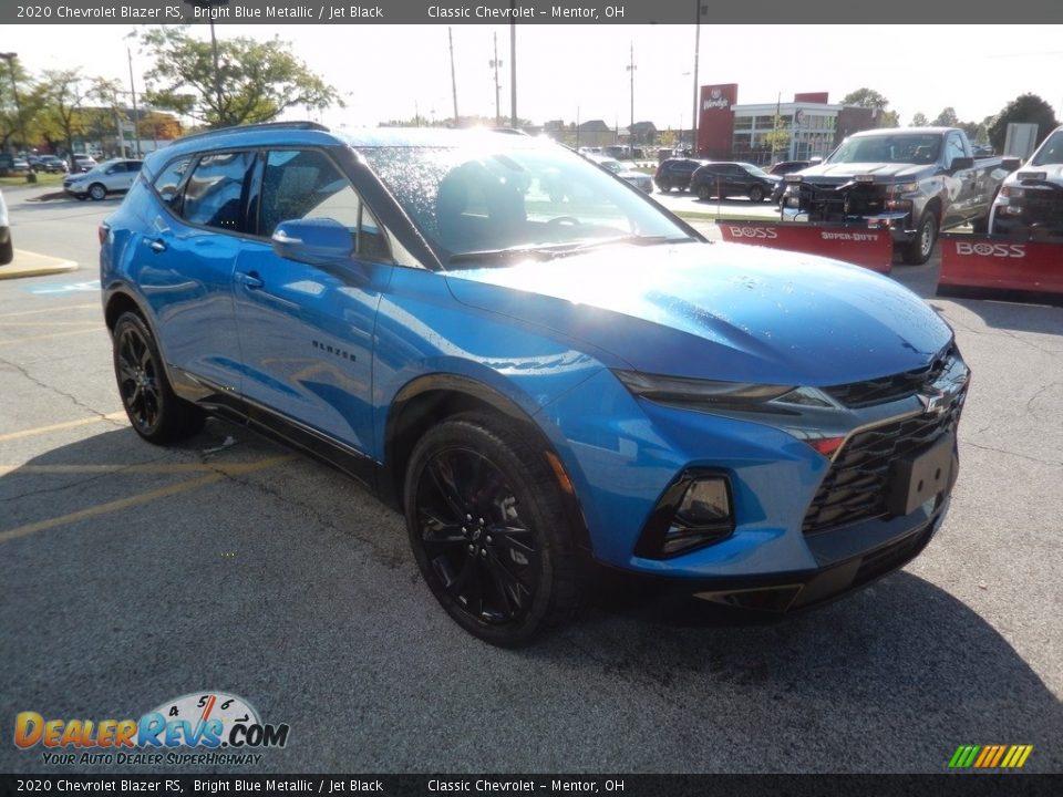2020 Chevrolet Blazer RS Bright Blue Metallic / Jet Black Photo #3