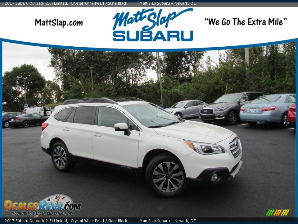 2017 Subaru Outback 2.5i Limited Crystal White Pearl / Slate Black Photo #1