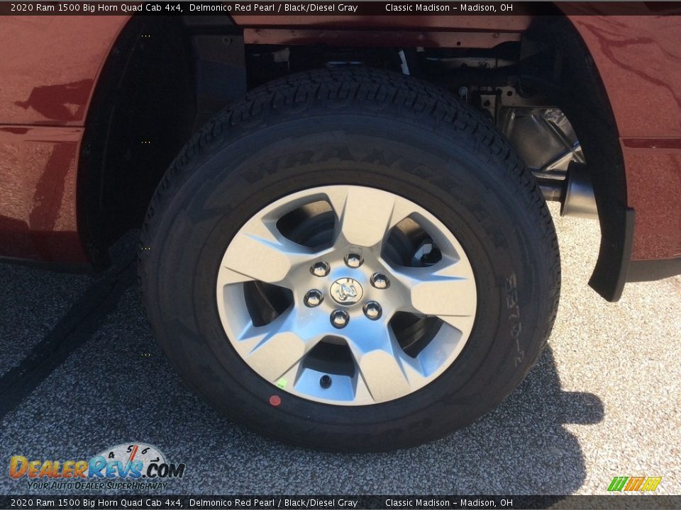2020 Ram 1500 Big Horn Quad Cab 4x4 Delmonico Red Pearl / Black/Diesel Gray Photo #10