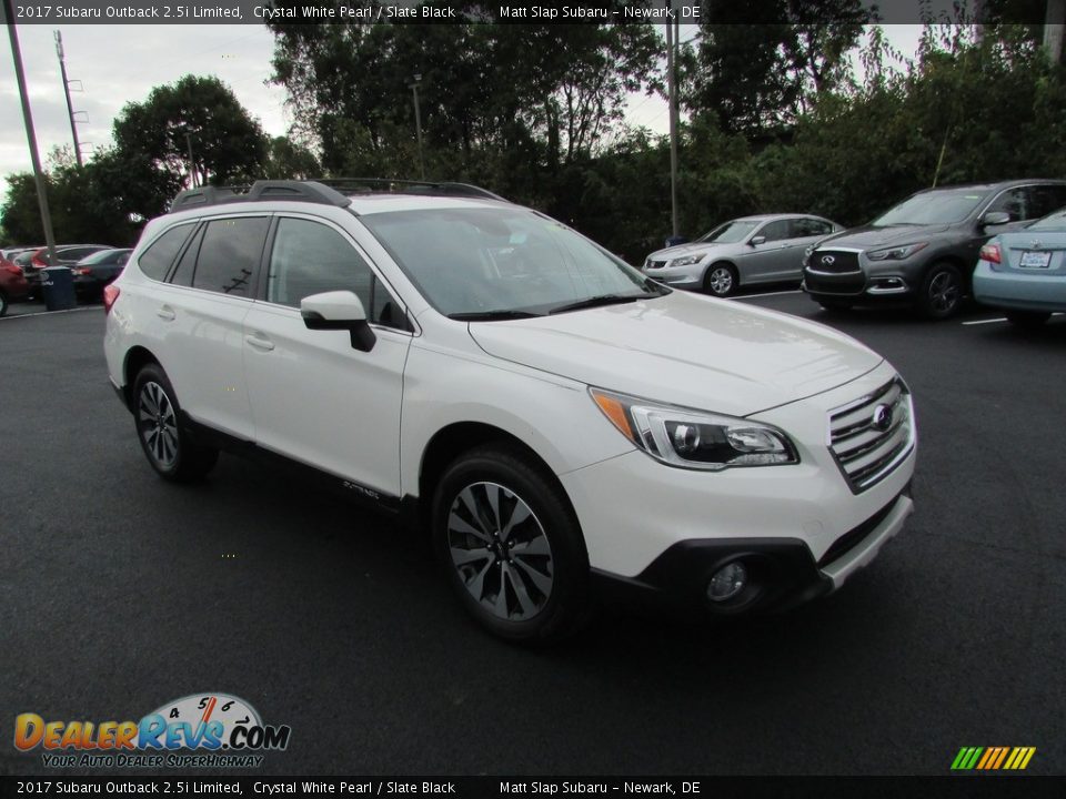 2017 Subaru Outback 2.5i Limited Crystal White Pearl / Slate Black Photo #4