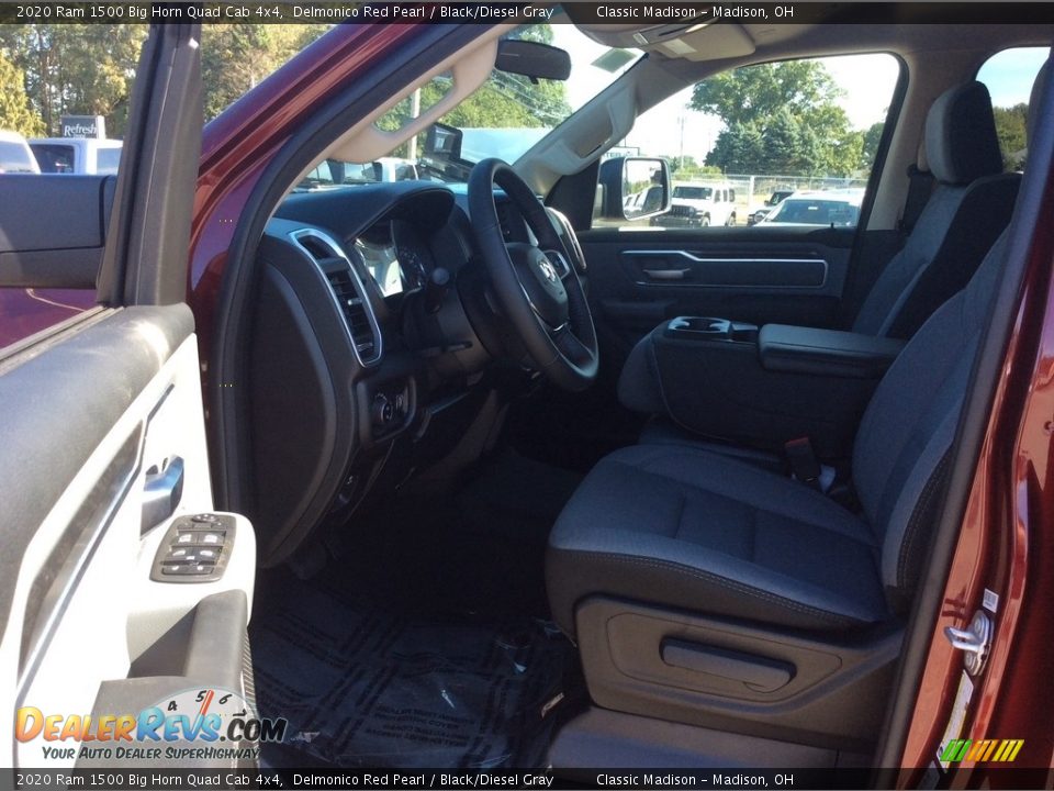 2020 Ram 1500 Big Horn Quad Cab 4x4 Delmonico Red Pearl / Black/Diesel Gray Photo #12
