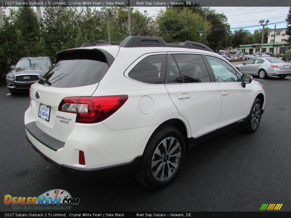 2017 Subaru Outback 2.5i Limited Crystal White Pearl / Slate Black Photo #6