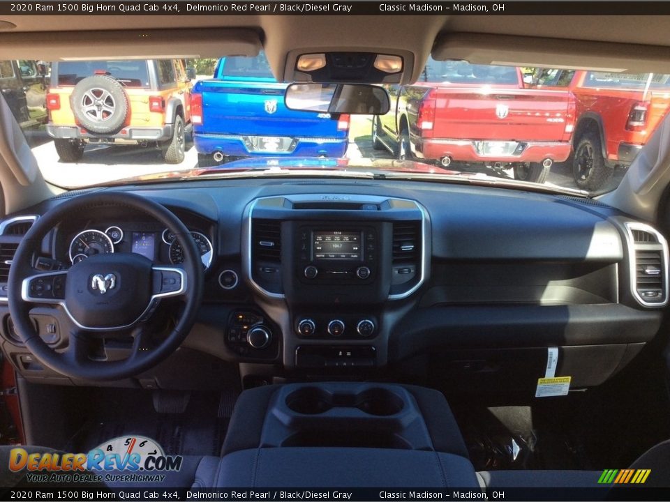 2020 Ram 1500 Big Horn Quad Cab 4x4 Delmonico Red Pearl / Black/Diesel Gray Photo #13