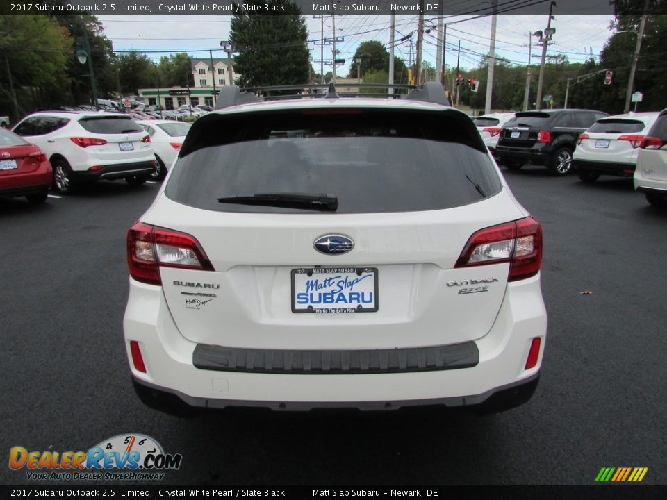 2017 Subaru Outback 2.5i Limited Crystal White Pearl / Slate Black Photo #7
