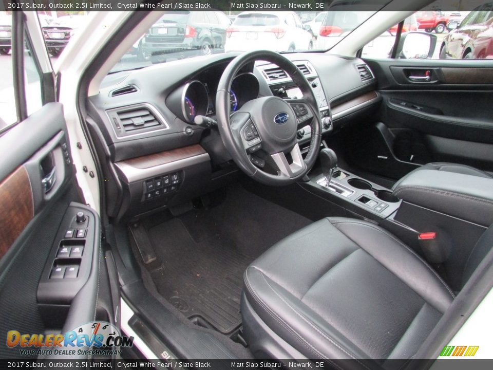 2017 Subaru Outback 2.5i Limited Crystal White Pearl / Slate Black Photo #12