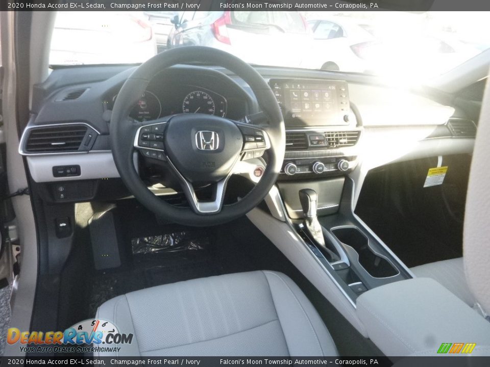 Ivory Interior - 2020 Honda Accord EX-L Sedan Photo #10