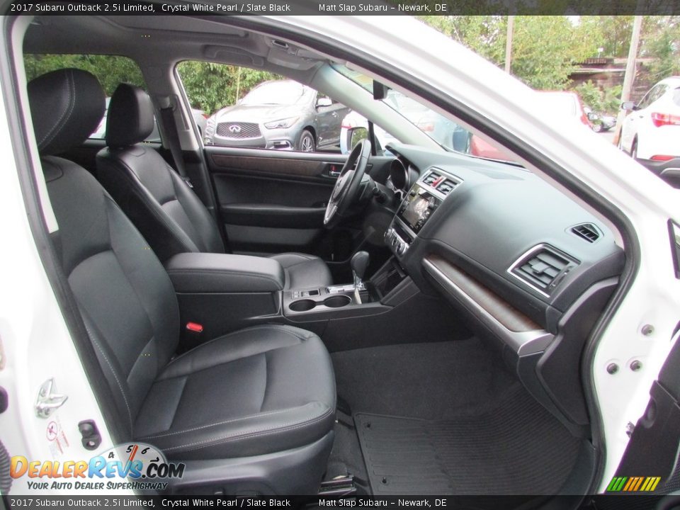 2017 Subaru Outback 2.5i Limited Crystal White Pearl / Slate Black Photo #18