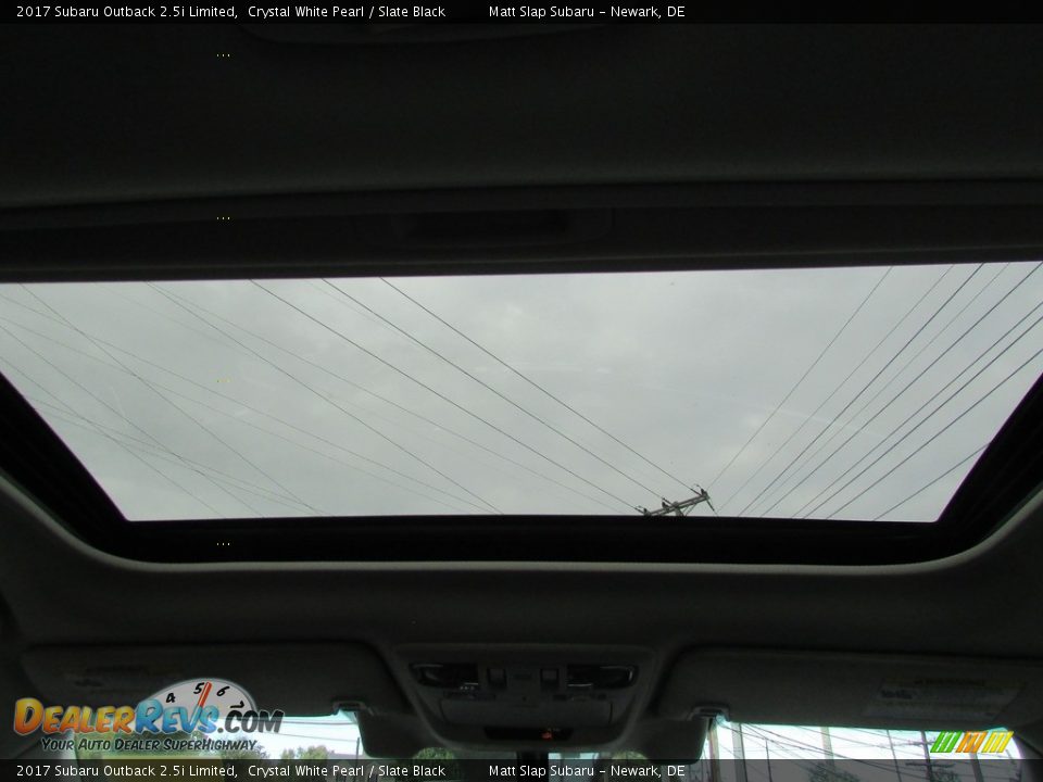 2017 Subaru Outback 2.5i Limited Crystal White Pearl / Slate Black Photo #21