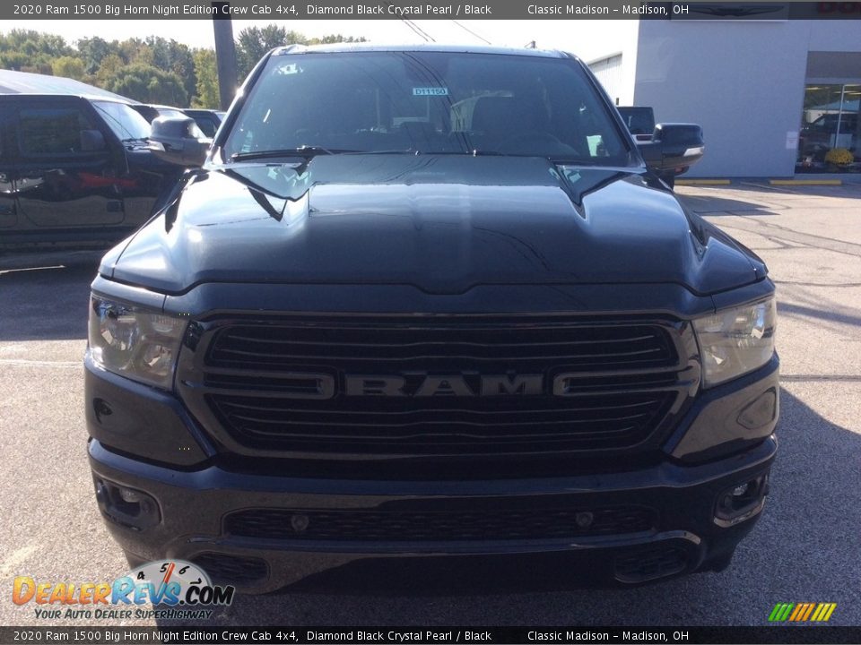 2020 Ram 1500 Big Horn Night Edition Crew Cab 4x4 Diamond Black Crystal Pearl / Black Photo #4