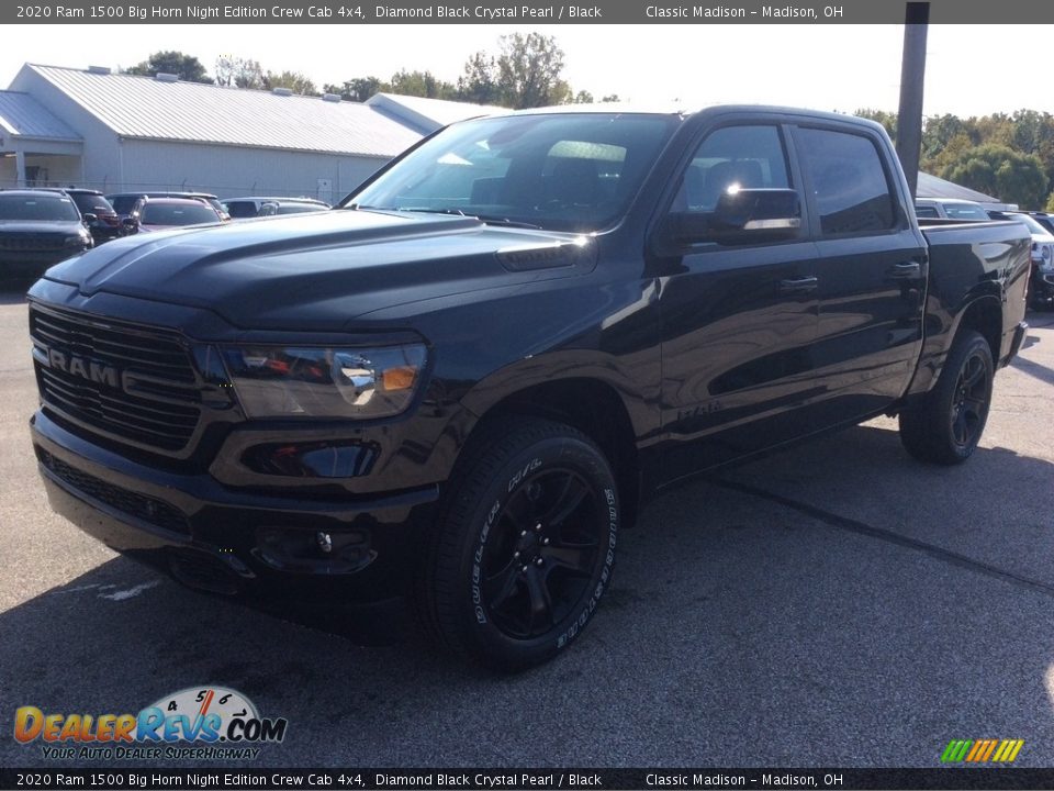 2020 Ram 1500 Big Horn Night Edition Crew Cab 4x4 Diamond Black Crystal Pearl / Black Photo #5