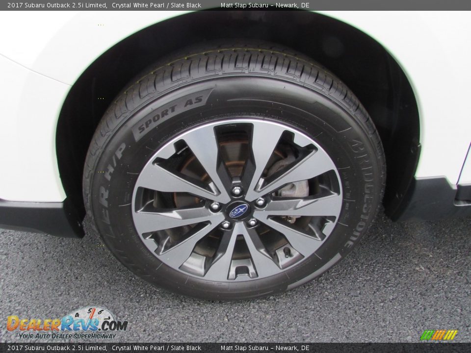 2017 Subaru Outback 2.5i Limited Crystal White Pearl / Slate Black Photo #23