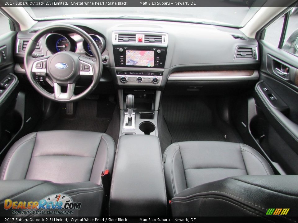 2017 Subaru Outback 2.5i Limited Crystal White Pearl / Slate Black Photo #25