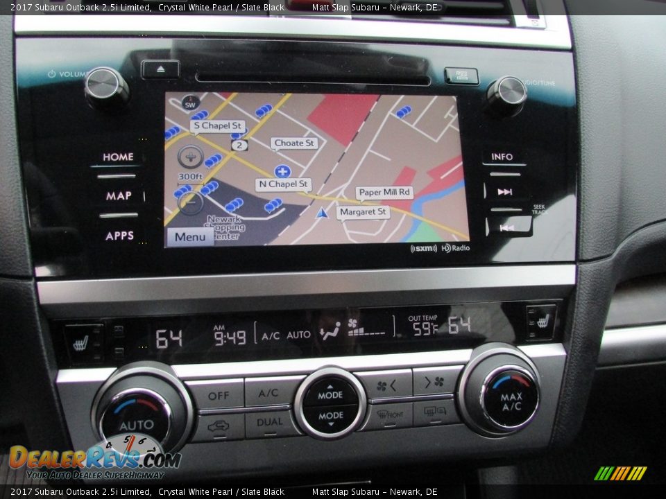 2017 Subaru Outback 2.5i Limited Crystal White Pearl / Slate Black Photo #26