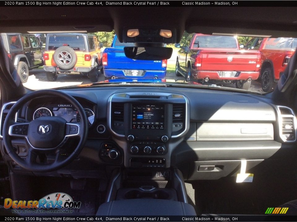 2020 Ram 1500 Big Horn Night Edition Crew Cab 4x4 Diamond Black Crystal Pearl / Black Photo #13