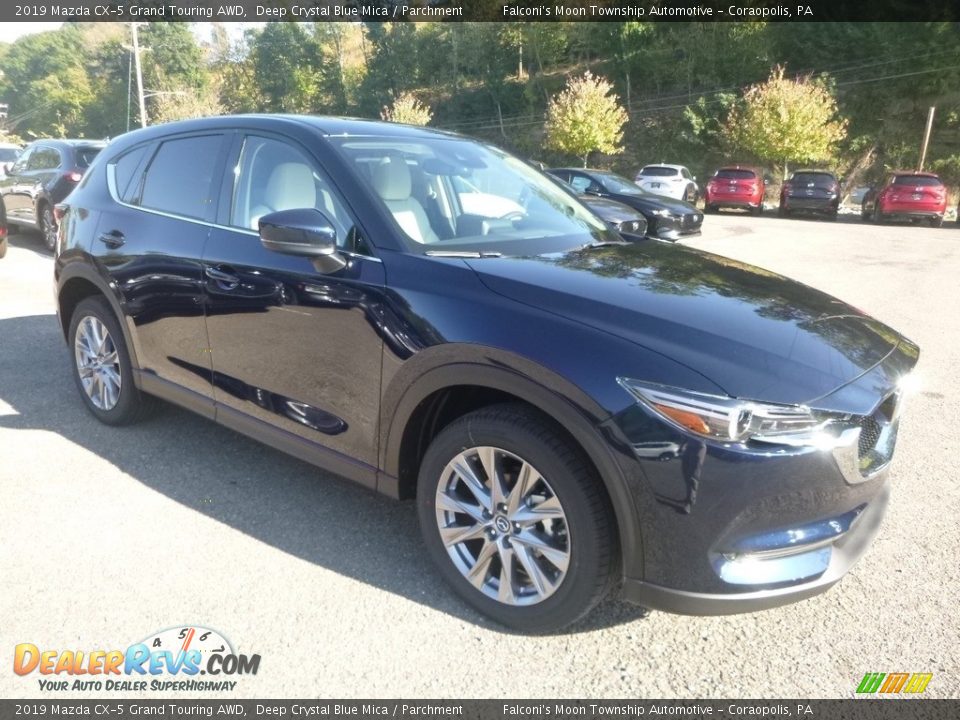 2019 Mazda CX-5 Grand Touring AWD Deep Crystal Blue Mica / Parchment Photo #3