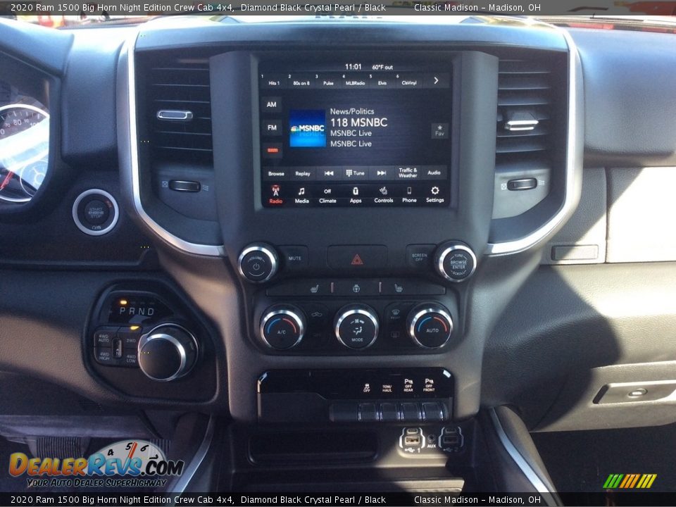 2020 Ram 1500 Big Horn Night Edition Crew Cab 4x4 Diamond Black Crystal Pearl / Black Photo #14