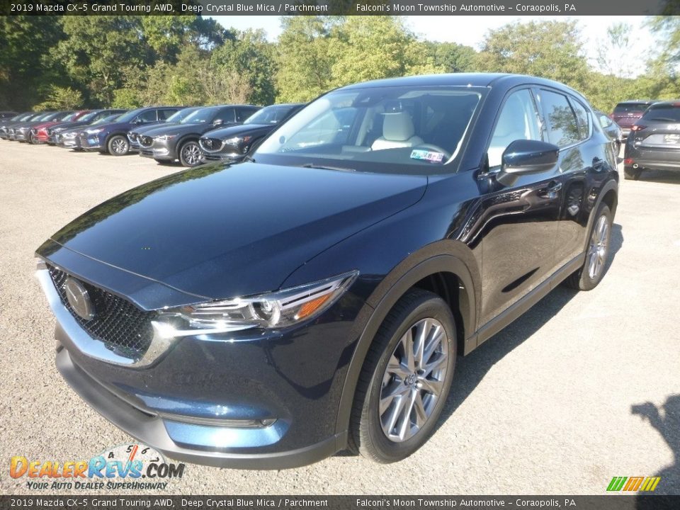 2019 Mazda CX-5 Grand Touring AWD Deep Crystal Blue Mica / Parchment Photo #5