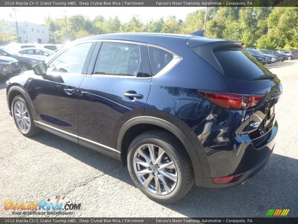 2019 Mazda CX-5 Grand Touring AWD Deep Crystal Blue Mica / Parchment Photo #6