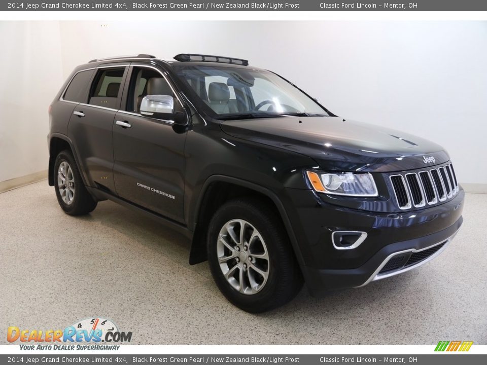 2014 Jeep Grand Cherokee Limited 4x4 Black Forest Green Pearl / New Zealand Black/Light Frost Photo #1