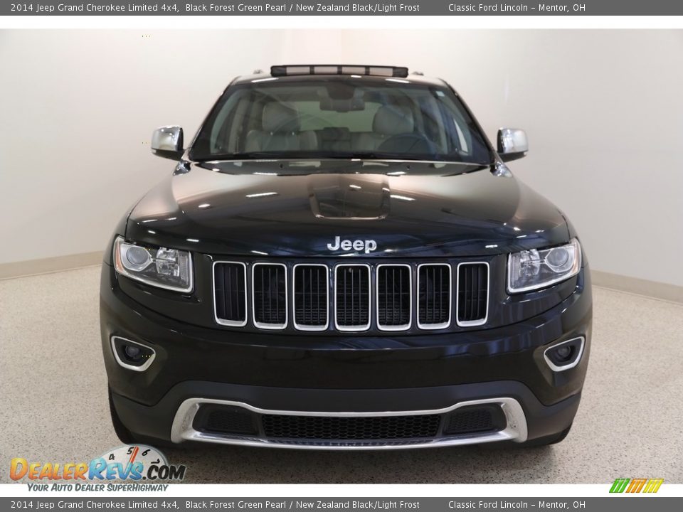 2014 Jeep Grand Cherokee Limited 4x4 Black Forest Green Pearl / New Zealand Black/Light Frost Photo #2