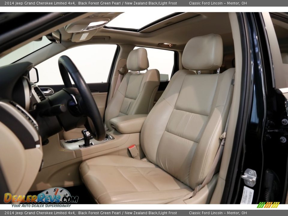 2014 Jeep Grand Cherokee Limited 4x4 Black Forest Green Pearl / New Zealand Black/Light Frost Photo #5