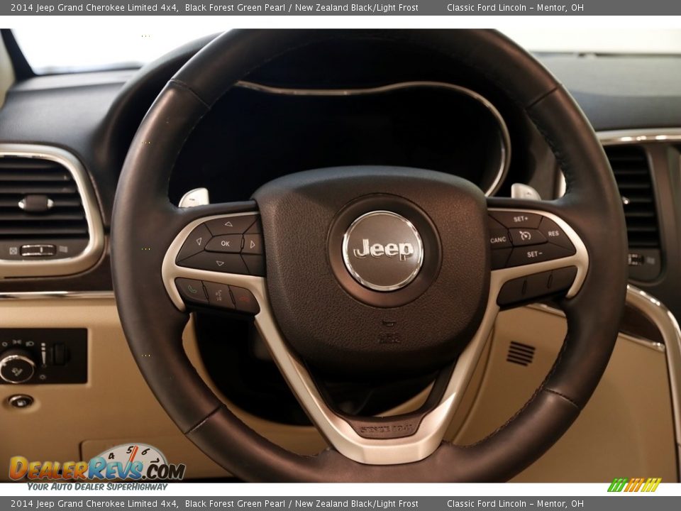 2014 Jeep Grand Cherokee Limited 4x4 Black Forest Green Pearl / New Zealand Black/Light Frost Photo #6