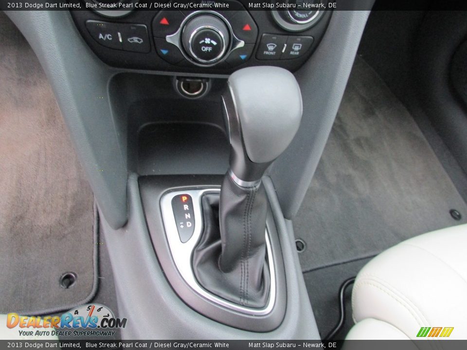 2013 Dodge Dart Limited Blue Streak Pearl Coat / Diesel Gray/Ceramic White Photo #27
