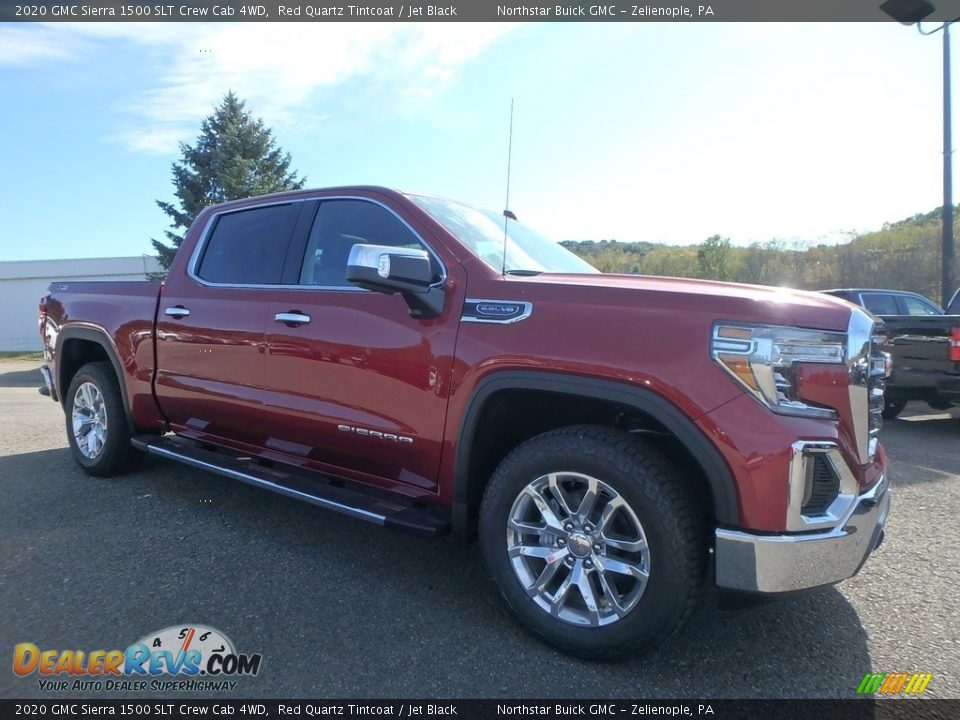 2020 GMC Sierra 1500 SLT Crew Cab 4WD Red Quartz Tintcoat / Jet Black Photo #3