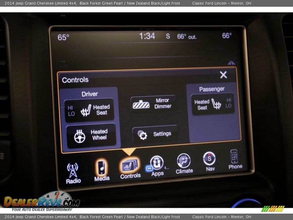 2014 Jeep Grand Cherokee Limited 4x4 Black Forest Green Pearl / New Zealand Black/Light Frost Photo #11