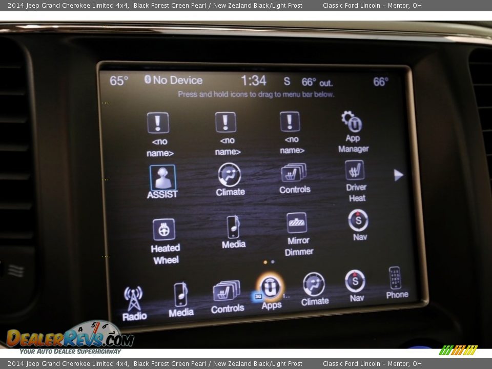 2014 Jeep Grand Cherokee Limited 4x4 Black Forest Green Pearl / New Zealand Black/Light Frost Photo #12