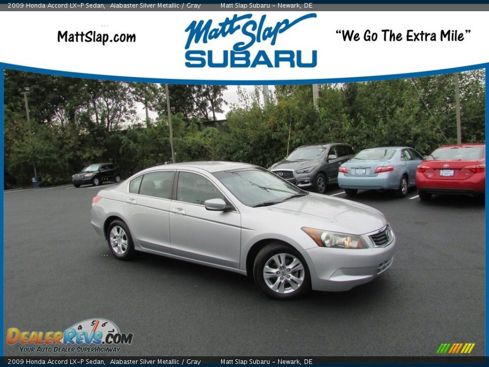 2009 Honda Accord LX-P Sedan Alabaster Silver Metallic / Gray Photo #1