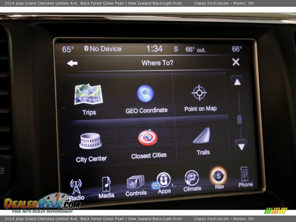 2014 Jeep Grand Cherokee Limited 4x4 Black Forest Green Pearl / New Zealand Black/Light Frost Photo #17