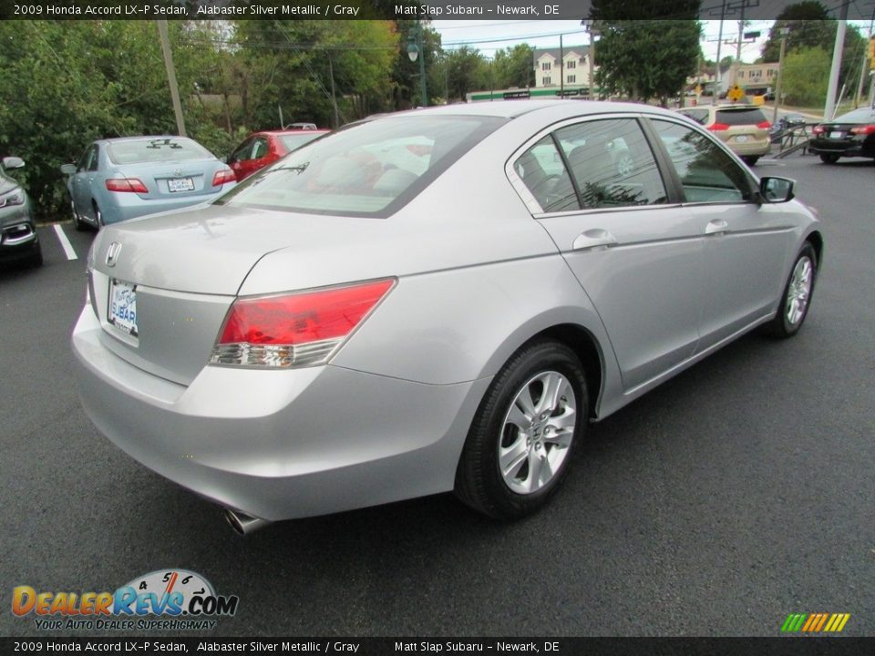 2009 Honda Accord LX-P Sedan Alabaster Silver Metallic / Gray Photo #6