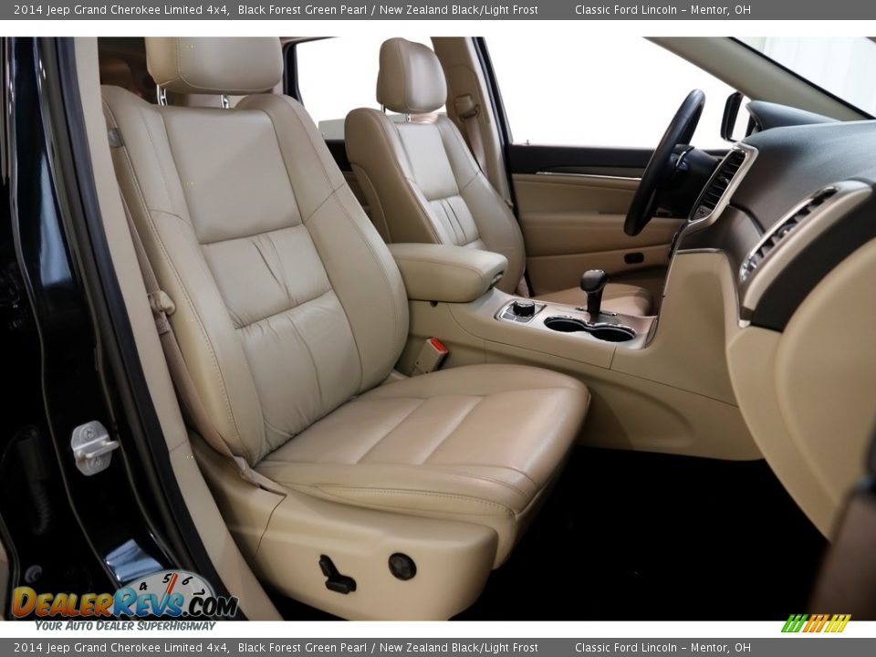 2014 Jeep Grand Cherokee Limited 4x4 Black Forest Green Pearl / New Zealand Black/Light Frost Photo #23